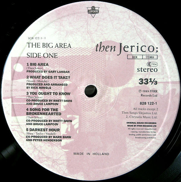 Then Jerico : The Big Area (LP, Album)