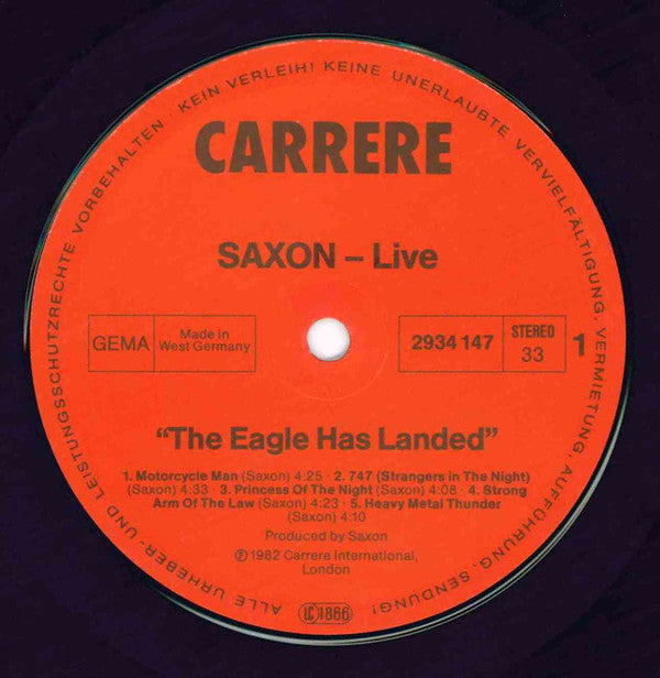 Saxon : The Eagle Has Landed (Live) (LP, Album)