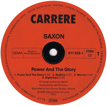 Saxon : Power & The Glory (LP, Album)