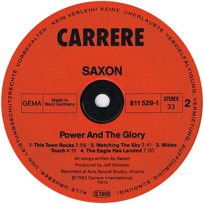 Saxon : Power & The Glory (LP, Album)