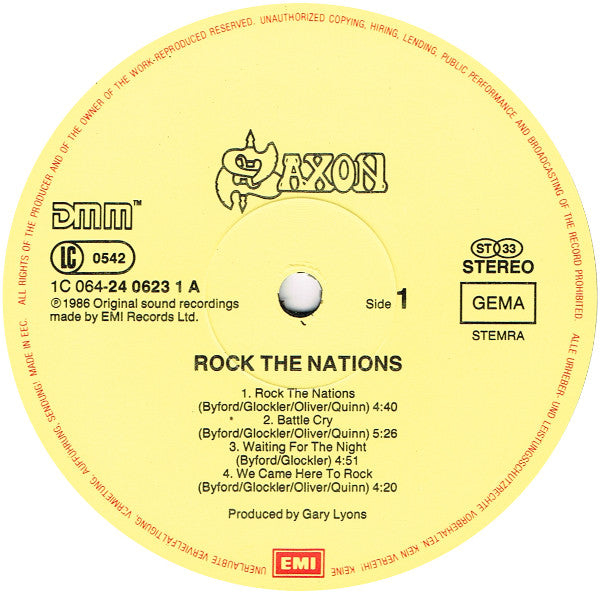 Saxon : Rock The Nations (LP, Album)