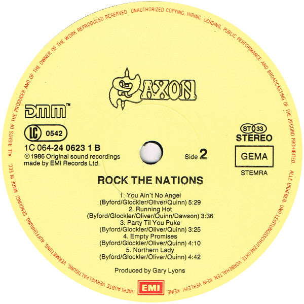 Saxon : Rock The Nations (LP, Album)