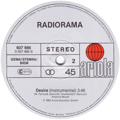 Radiorama : Desire (12", Maxi)