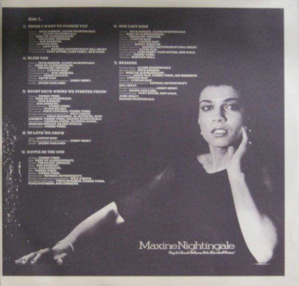 Maxine Nightingale : Right Back Where We Started From (LP, Album)