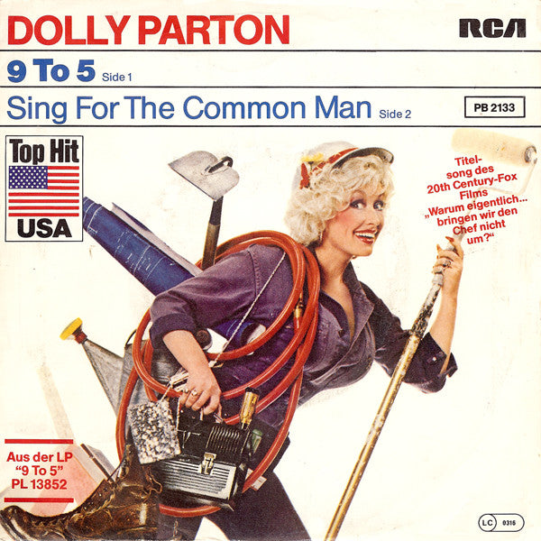 Dolly Parton : 9 To 5 (7", Single)