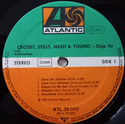 Crosby, Stills, Nash & Young : Déjà Vu (LP, Album, Club, RE)