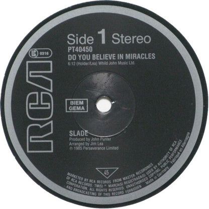 Slade : Do You Believe In Miracles (12", Maxi)