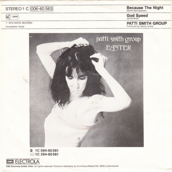 Patti Smith Group : Because The Night (7", Single)