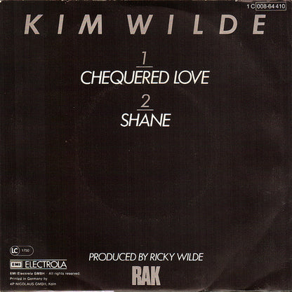 Kim Wilde : Chequered Love (7", Single)