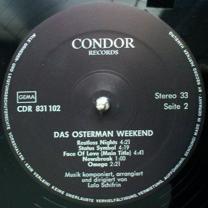 Lalo Schifrin : Das Osterman Weekend (Original Motion Picture Soundtrack) (LP)