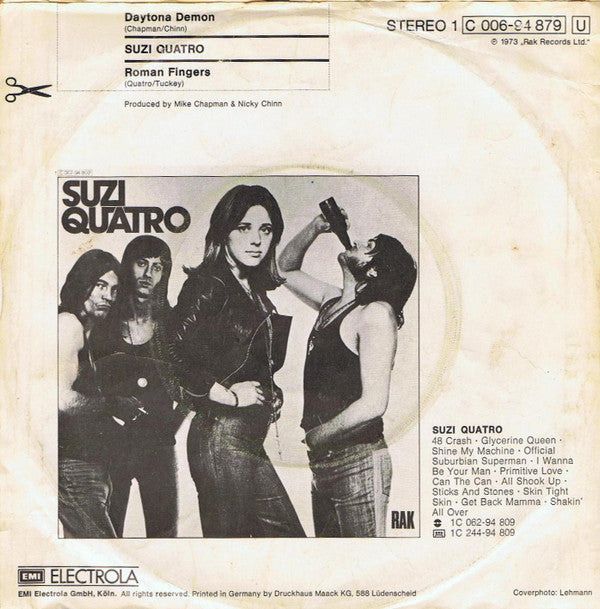 Suzi Quatro : Daytona Demon (7", Single)