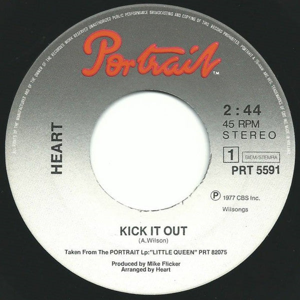 Heart : Kick It Out (7", Single)