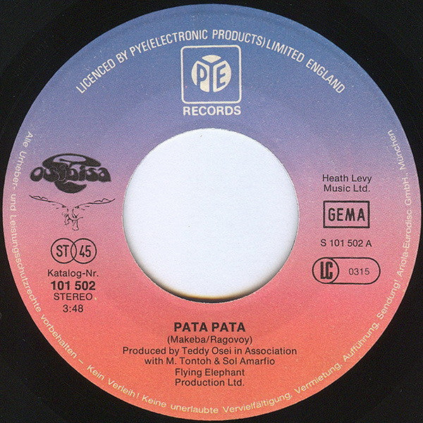 Osibisa : Pata Pata / Jumbo (7", Single)