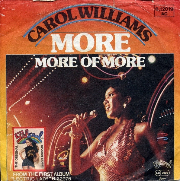 Carol Williams : More (7", Single)