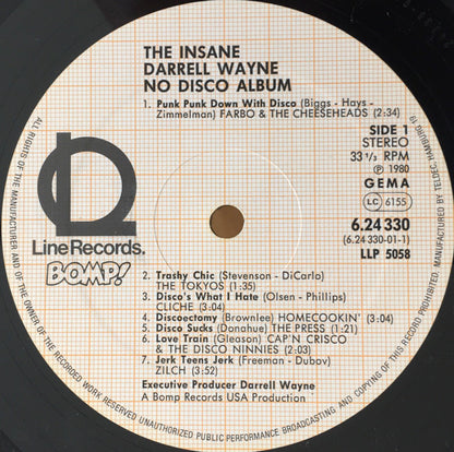 Various : The Insane Darrell Wayne's No Disco Album (LP)