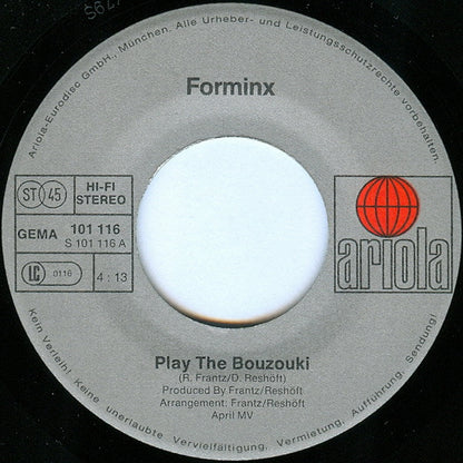 Forminx : Play The Bouzouki (7", Single)