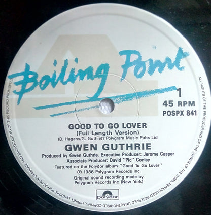 Gwen Guthrie : Good To Go Lover (12")