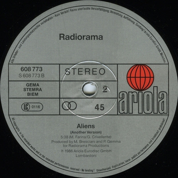 Radiorama : Aliens (12", Maxi)