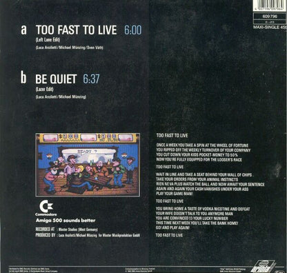 16 Bit : Too Fast To Live (12", Maxi)