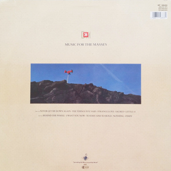 Depeche Mode : Music For The Masses (LP, Album, Blu)