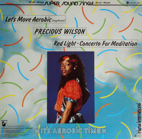 Precious Wilson / The Farian Orchestra : Let's Move Aerobic (Long Version) / Red Light / Concerto For Meditation (12")