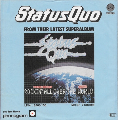 Status Quo : Rockin' All Over The World (7", Single)