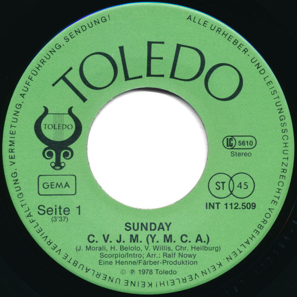 Sunday (8) : CVJM (7", Single)