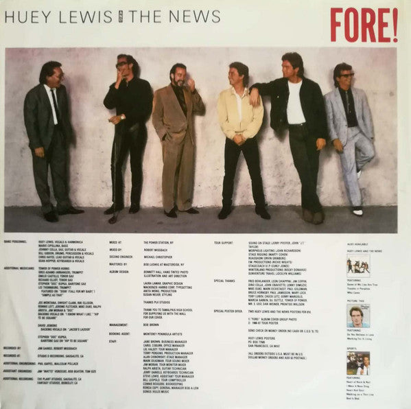 Huey Lewis And The News* : Fore! (LP, Album)