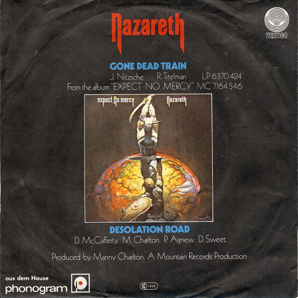 Nazareth (2) : Gone Dead Train (7", Single)