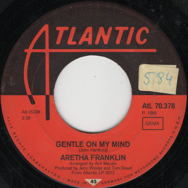 Aretha Franklin : I Can't See Myself Leaving You (7", Single)