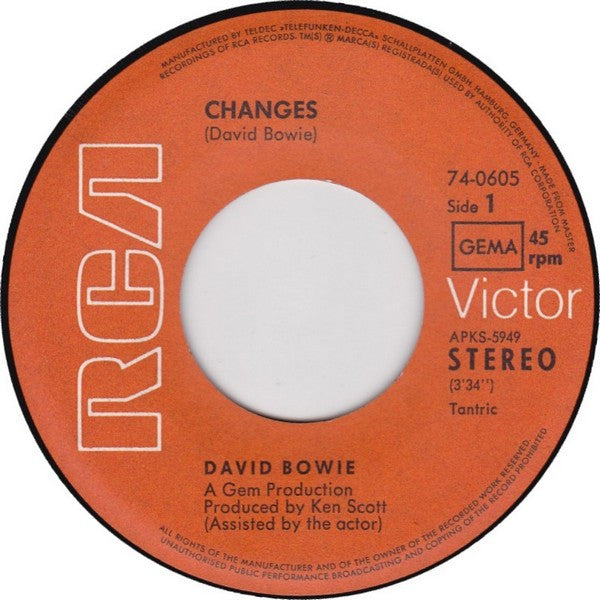 David Bowie : Changes (7", Single)