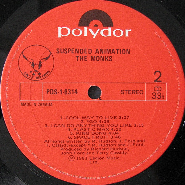 The Monks (4) : Suspended Animation (LP, Album)