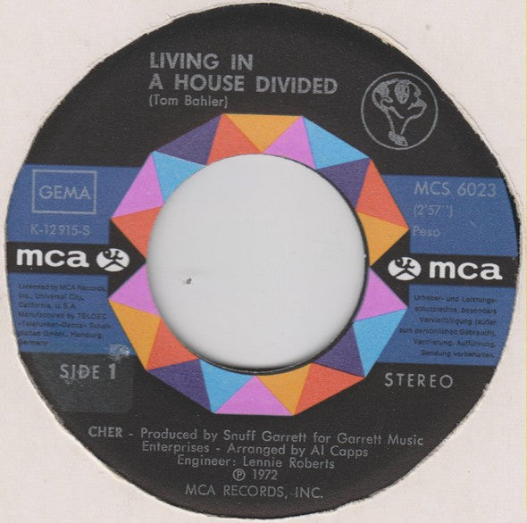 Chér* : Living In A House Divided (7", Single)