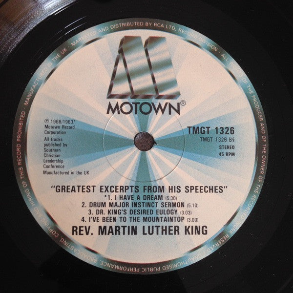 Stevie Wonder / Rev. Martin Luther King* : Happy Birthday / Great Excerpts From His Speeches (12")