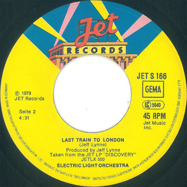 The Electric Light Orchestra* : Confusion / Last Train To London (7", Single)