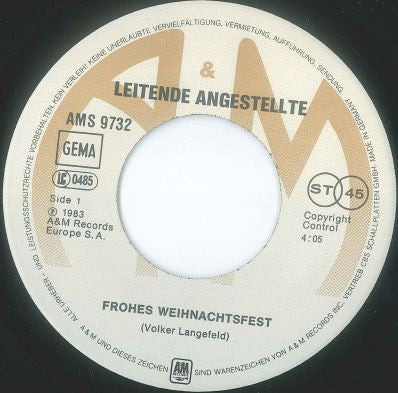 Leitende Angestellte : Frohe Weihnachten (7", Single)