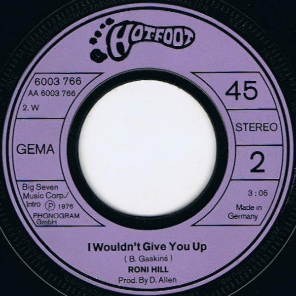 Roni Hill : You Keep Me Hanging On / Stop! In The Name Of Love (7", Single)