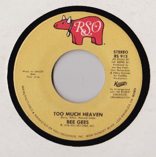 Bee Gees : Too Much Heaven (7", Single, Spe)