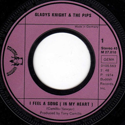 Gladys Knight And The Pips : I Feel A Song (In My Heart) (7", Single)