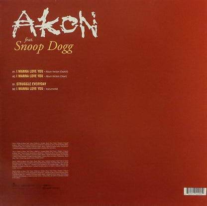 Akon Feat. Snoop Dogg : I Wanna Love You (12")