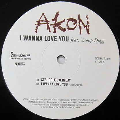 Akon Feat. Snoop Dogg : I Wanna Love You (12")