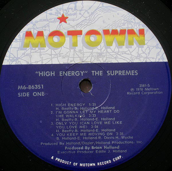 The Supremes : High Energy (LP, Album, Mon)