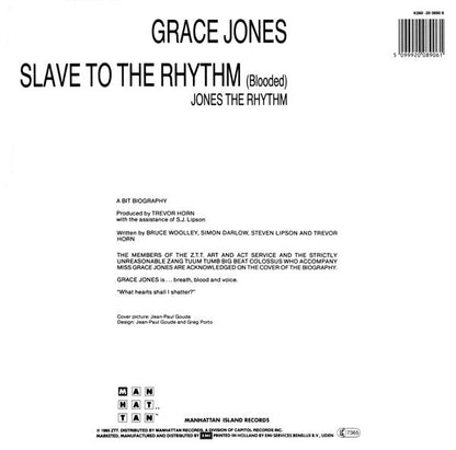 Grace Jones : Slave To The Rhythm (12", Single)