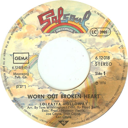 Loleatta Holloway : Worn Out Broken Heart (7", Single)