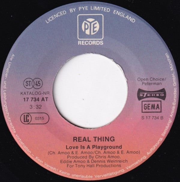 Real Thing* : You'll Never Know What You're Missing (7", Single)