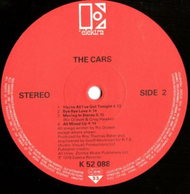 The Cars : The Cars (LP, Album, RE)