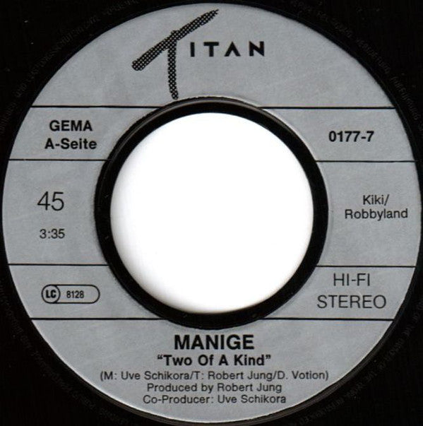 Manige : Two Of A Kind (7", Single)