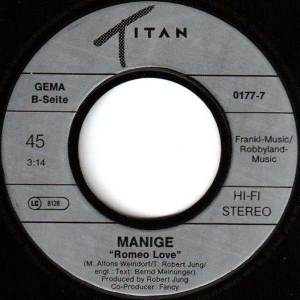 Manige : Two Of A Kind (7", Single)