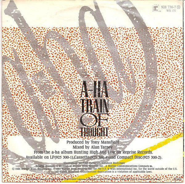 a-ha : Train Of Thought (7", Single)