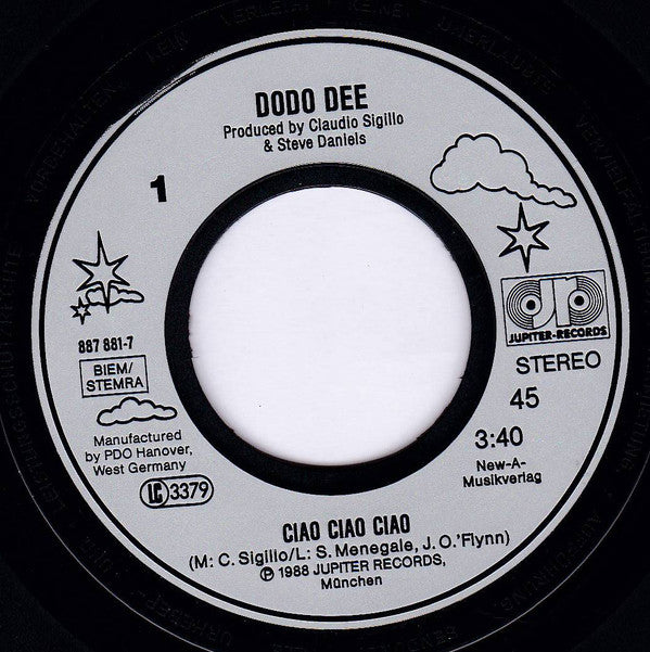 Dodo Dee : Ciao, Ciao, Ciao (7", Single)